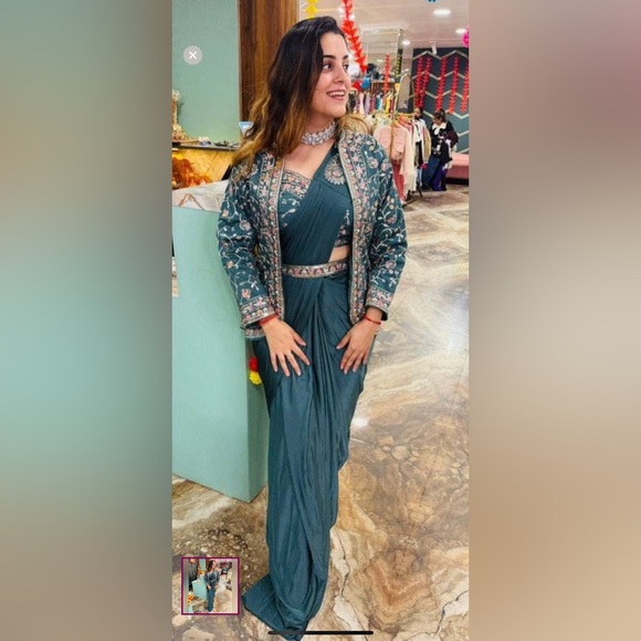 Other - Ready to wear sari with jacket/ koti. Indian Ethnic wear
